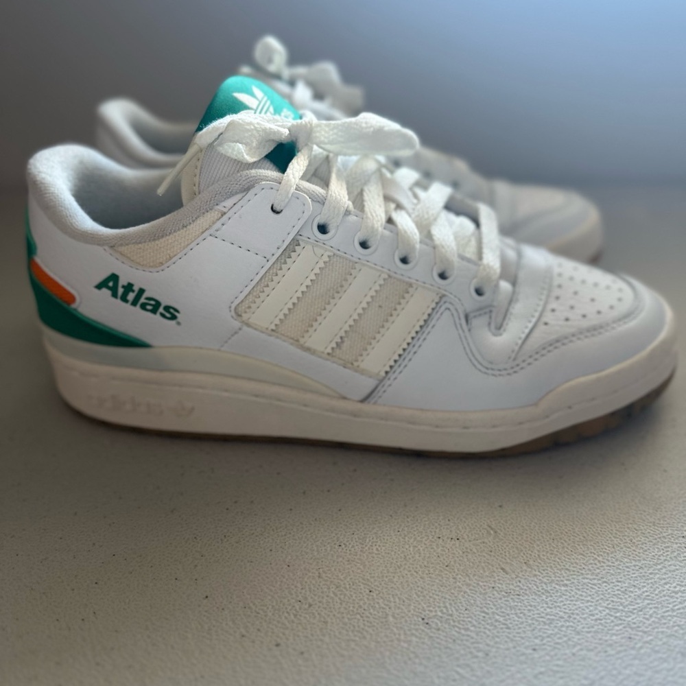 Rare unixes  sample Adidas Atlas Cream and Green Sneakers